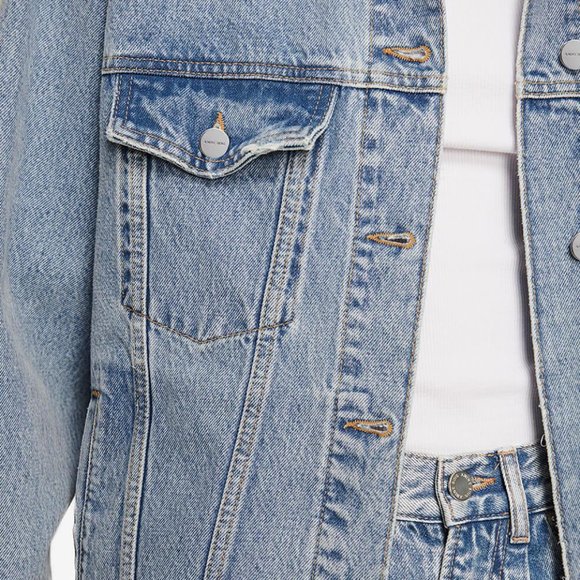 NWT Anine Bing RORY JACKET IN VINTAGE BLUE - Picture 12 of 14